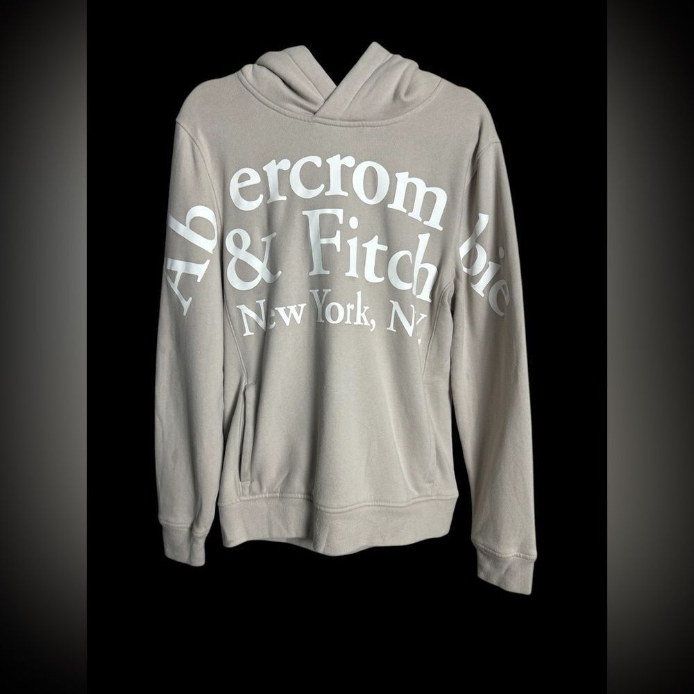 Abercrombie & Fitch Men's Taupe Hoodie Size Small